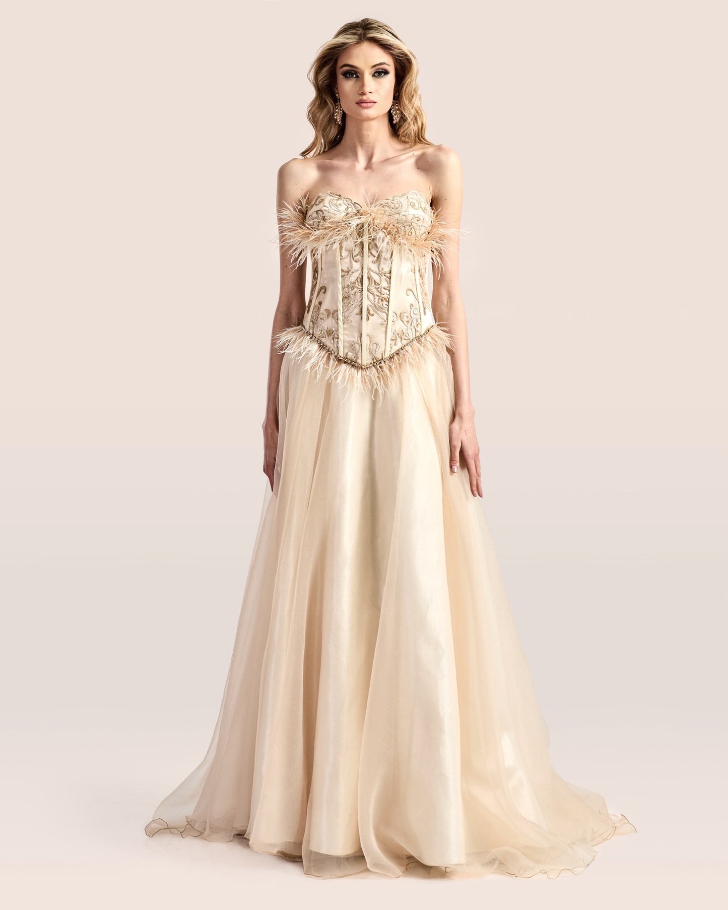 Golden Heirloom Corset Gown