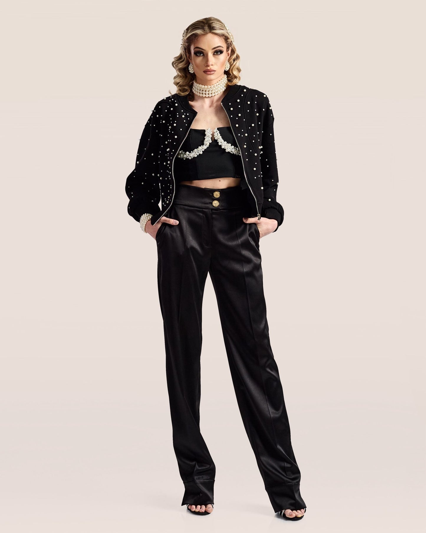 Pearlescent Jacket Black