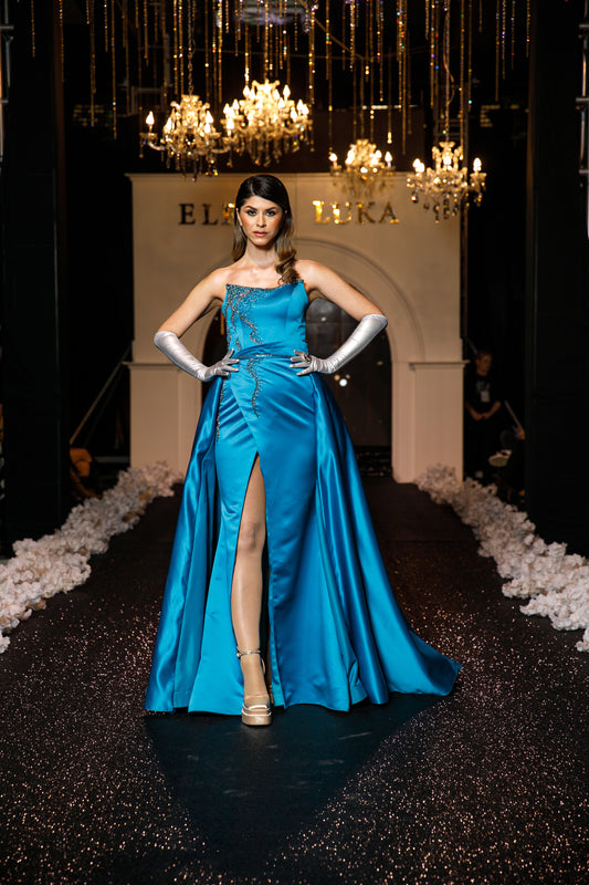"Azure Allure" Gown
