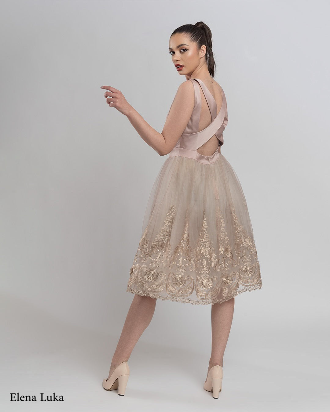 Romantic prom dress
