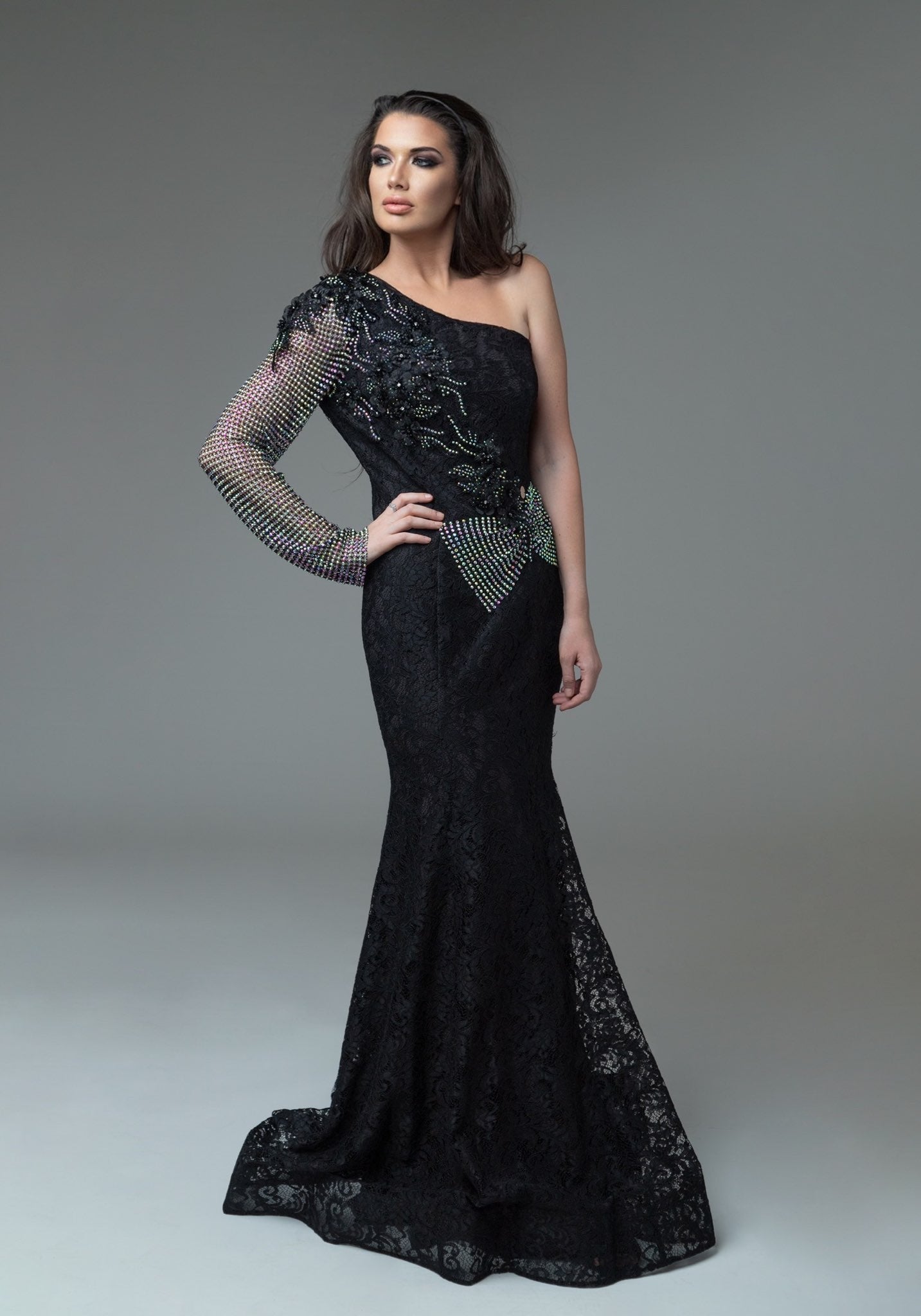 Black luxury dress