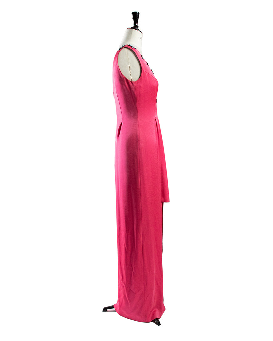Long magenta dress