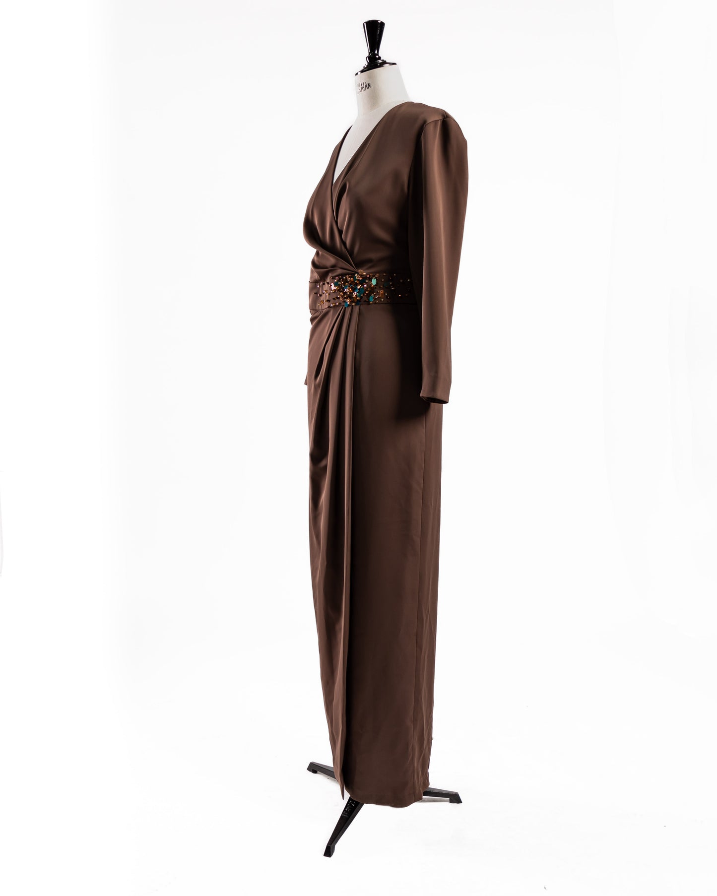 Long wrap dress