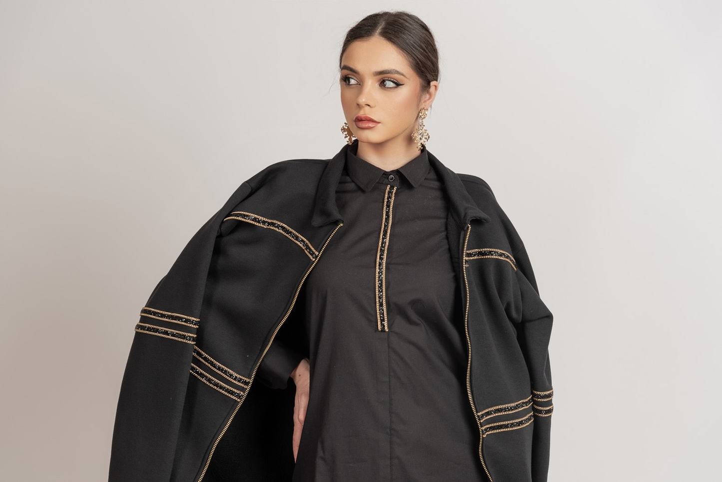 Shirt dress black
