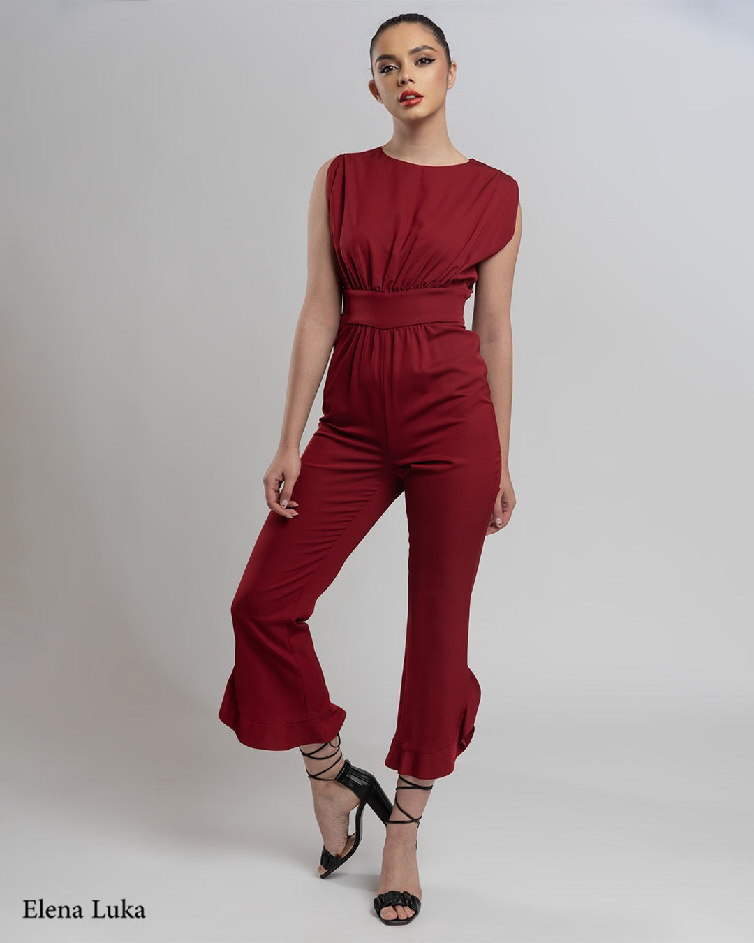 Red jumpsuit