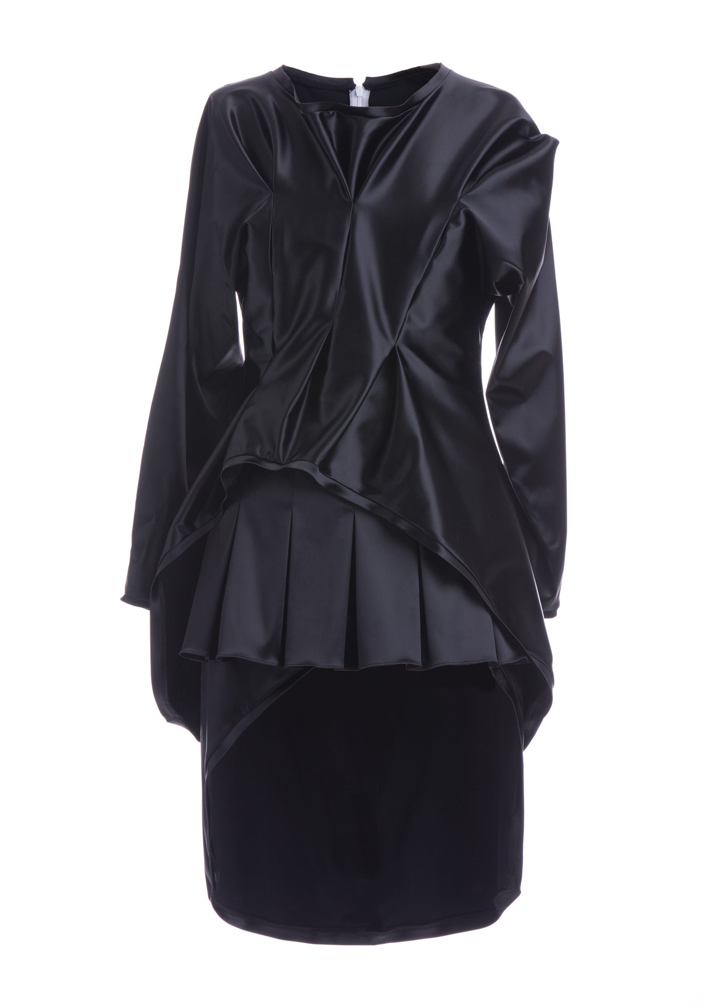 Black Liza Satin Party Suit