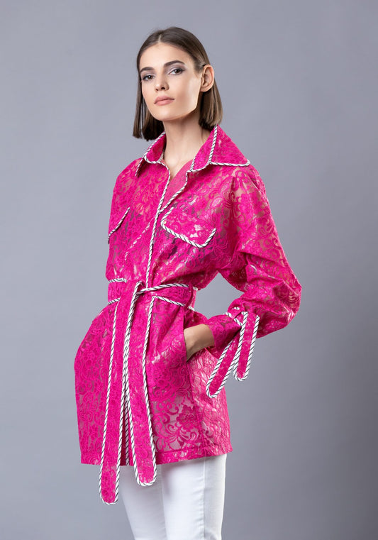 TRENDY CYCLAMEN JACKET ONLY FOR COOL GIRLS