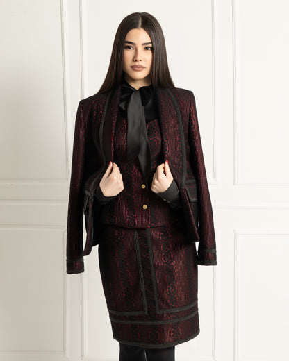 Refined Brocade Three Piece Set