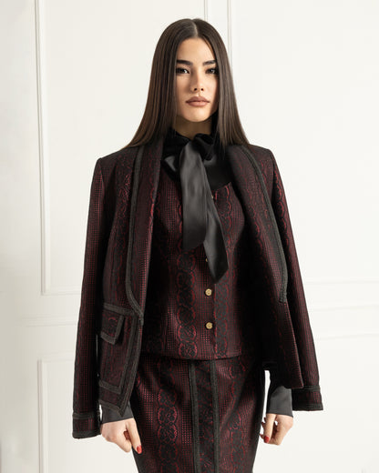 Refined Brocade Three Piece Set