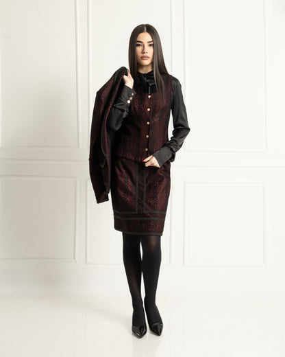 Refined Brocade Three Piece Set