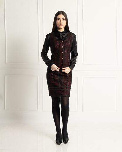 Refined Brocade Three Piece Set