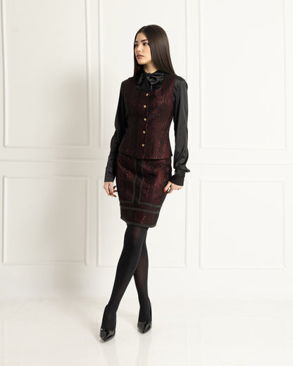 Refined Brocade Three Piece Set