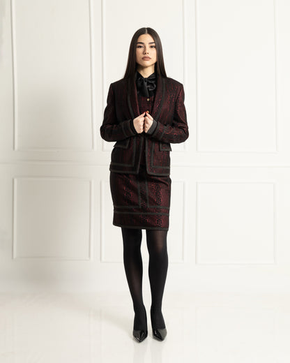 Refined Brocade Three Piece Set