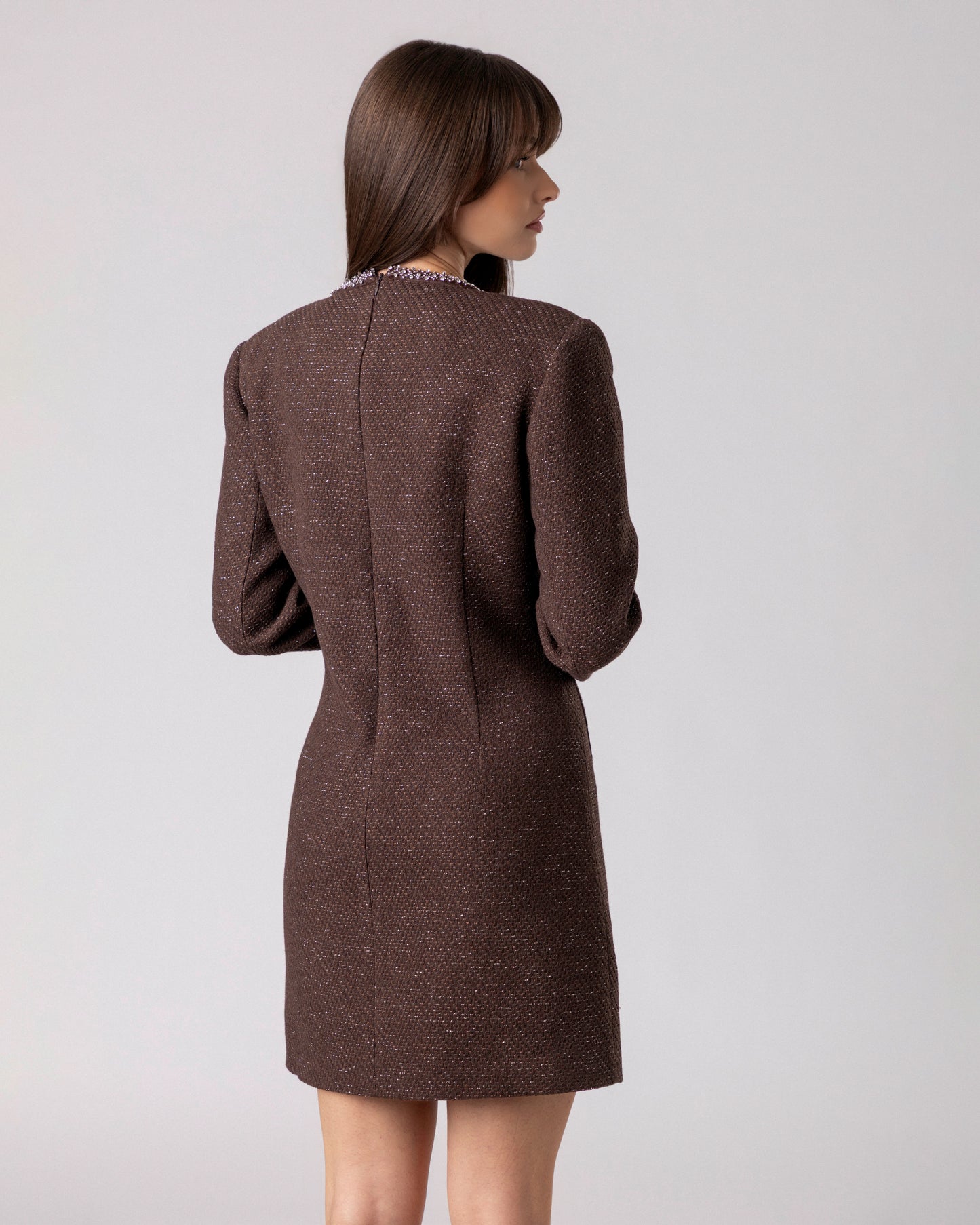 Velrion Tweed Mini Dress