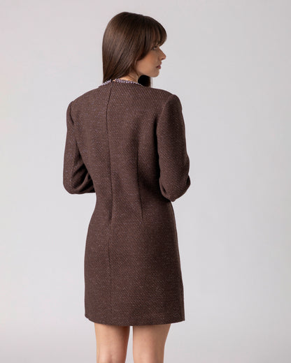 Velrion Tweed Mini Dress