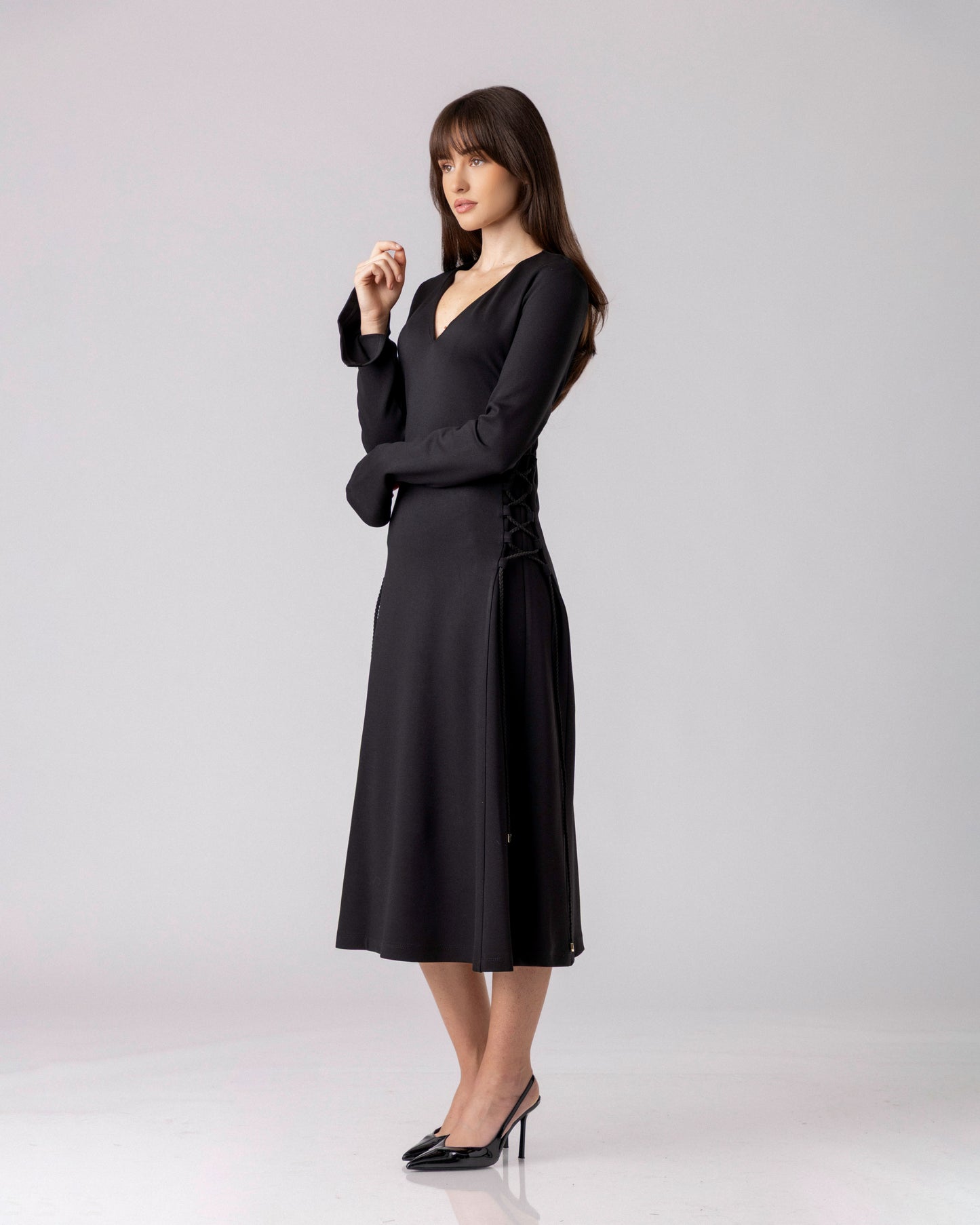 Lyrath Lace-Side Midi Dress