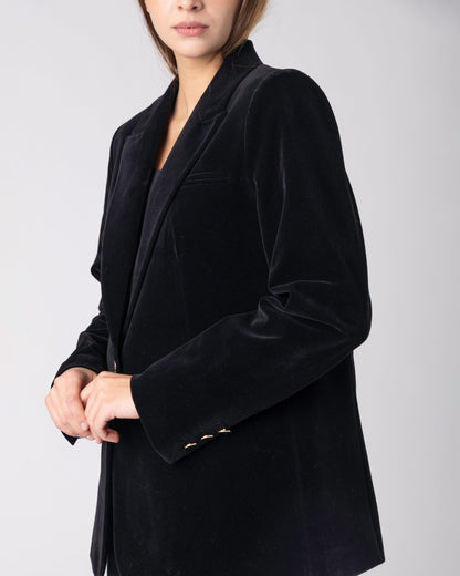 Karvyn Velvet Tailored Blazer