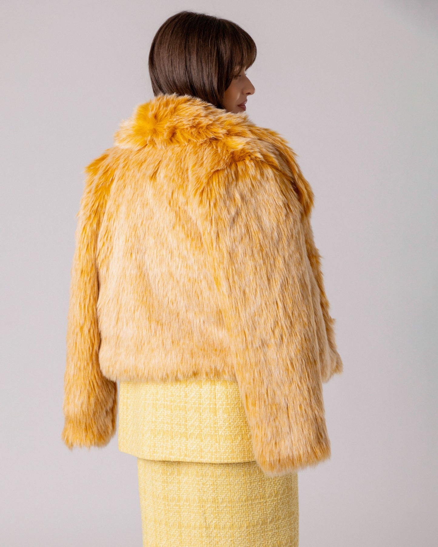 Golden Statement Fur Jacket