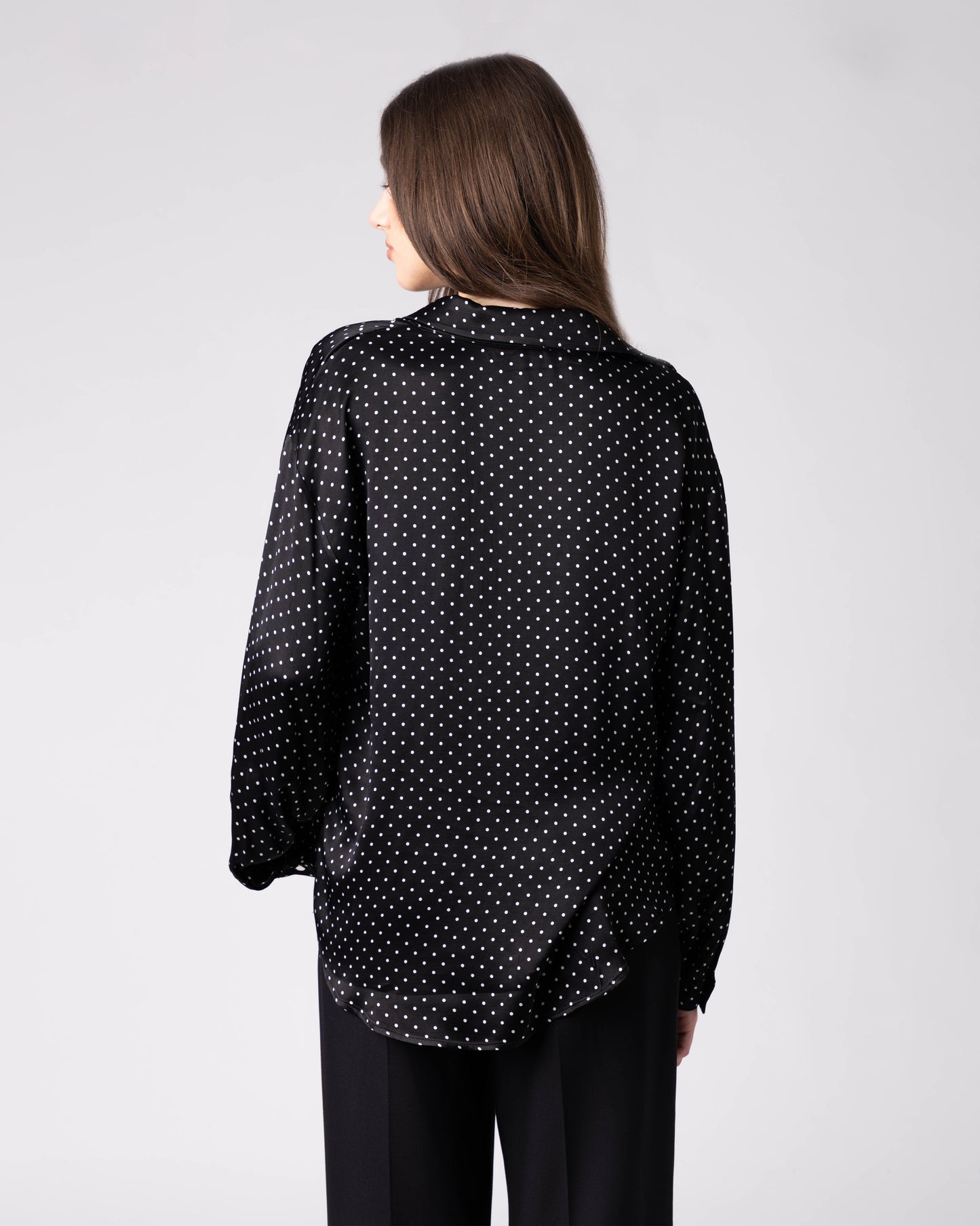 Dotyra Polka Wrap Shirt