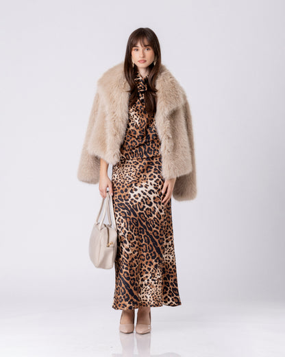 Elixa Short Faux-Fur Coat