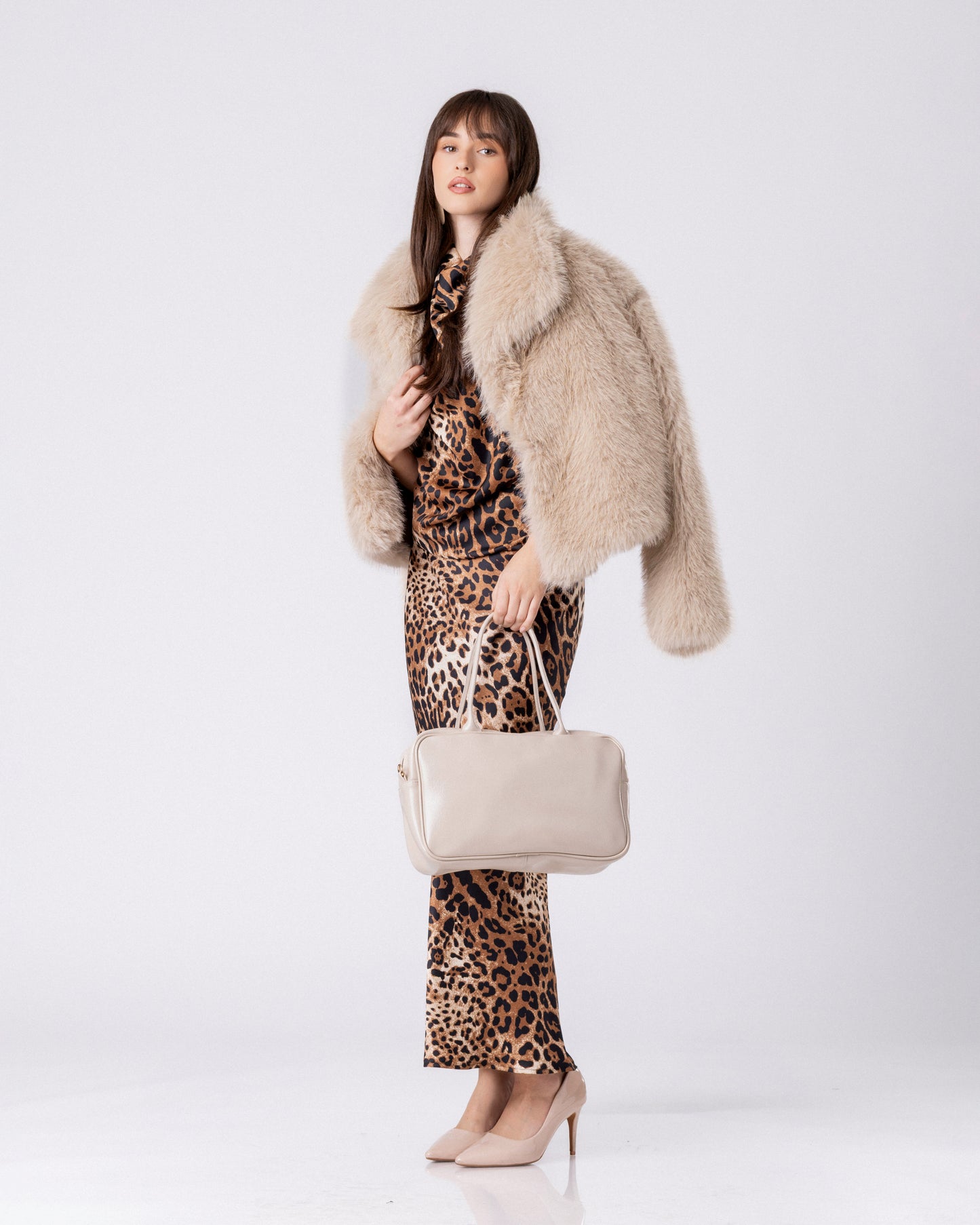 Elixa Short Faux-Fur Coat