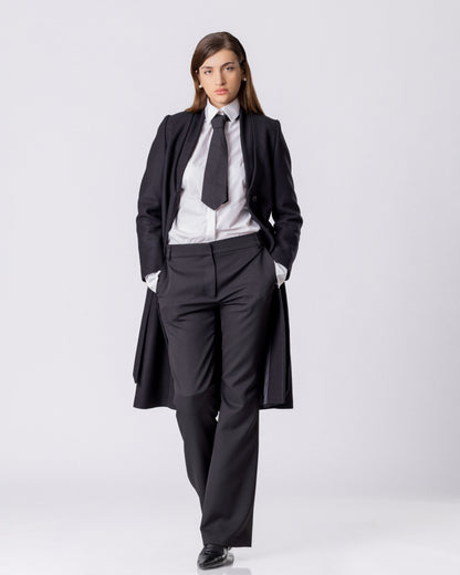 Noir Command Wrap Coat