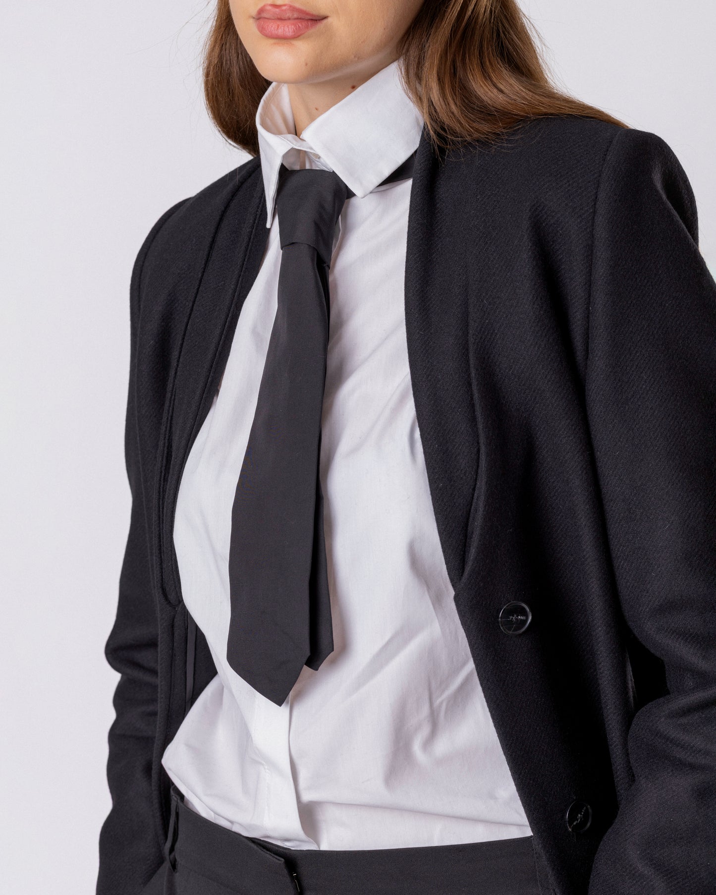 Noir Command Wrap Coat