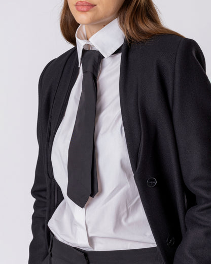 Noir Command Wrap Coat