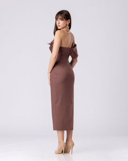 Bronze Sculpted Elegance Midi