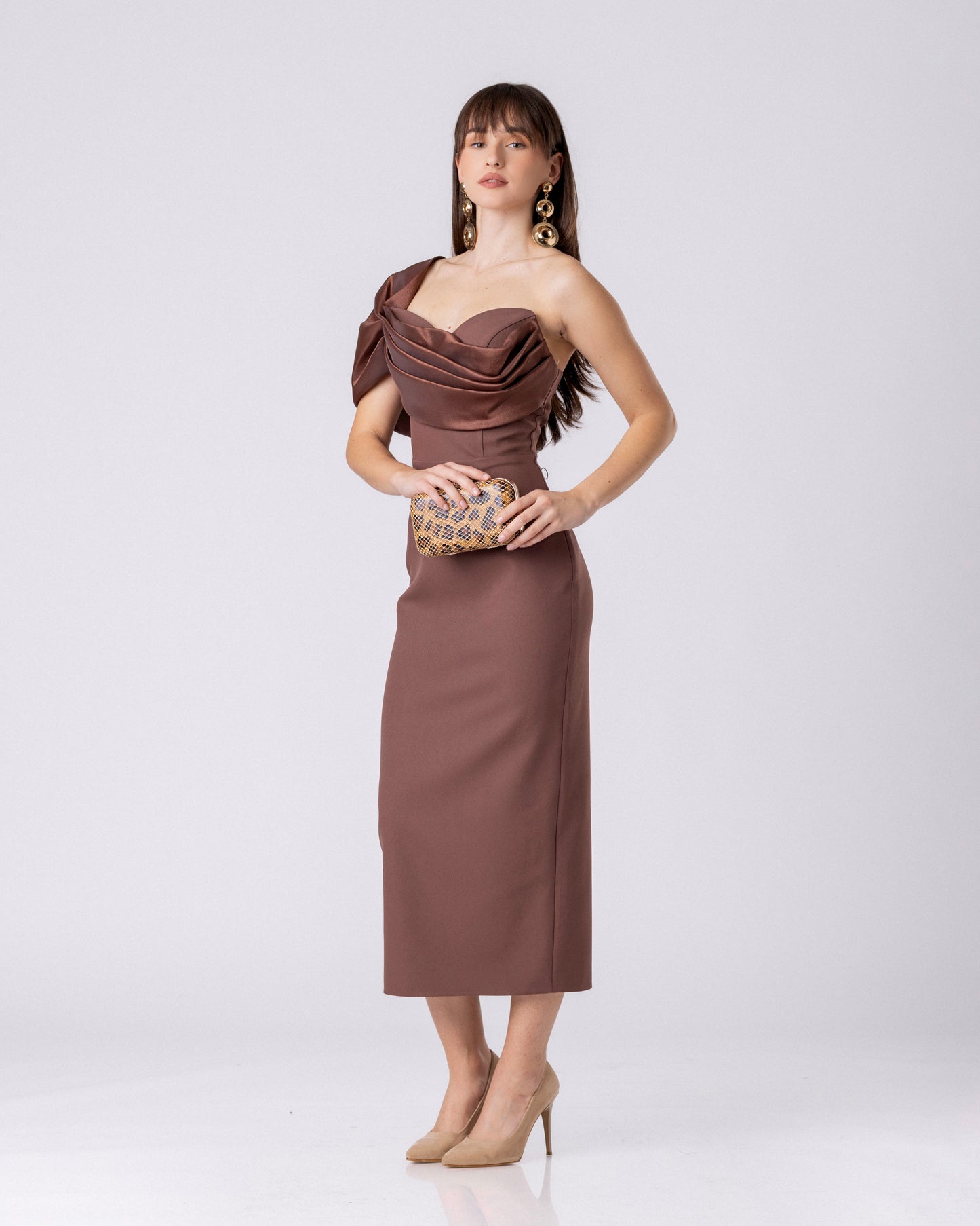 Bronze Sculpted Elegance Midi