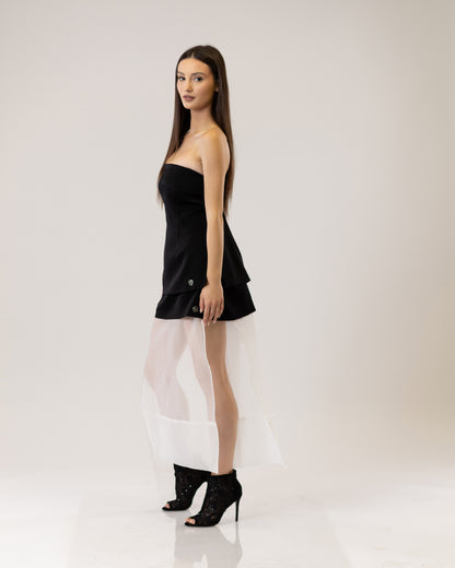 Obsidian Veil Corset & Skirt Set