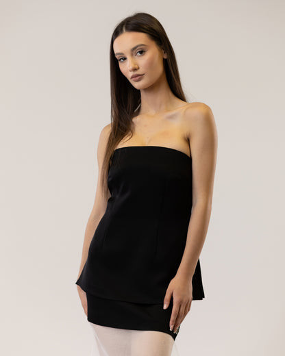 Obsidian Veil Corset & Skirt Set