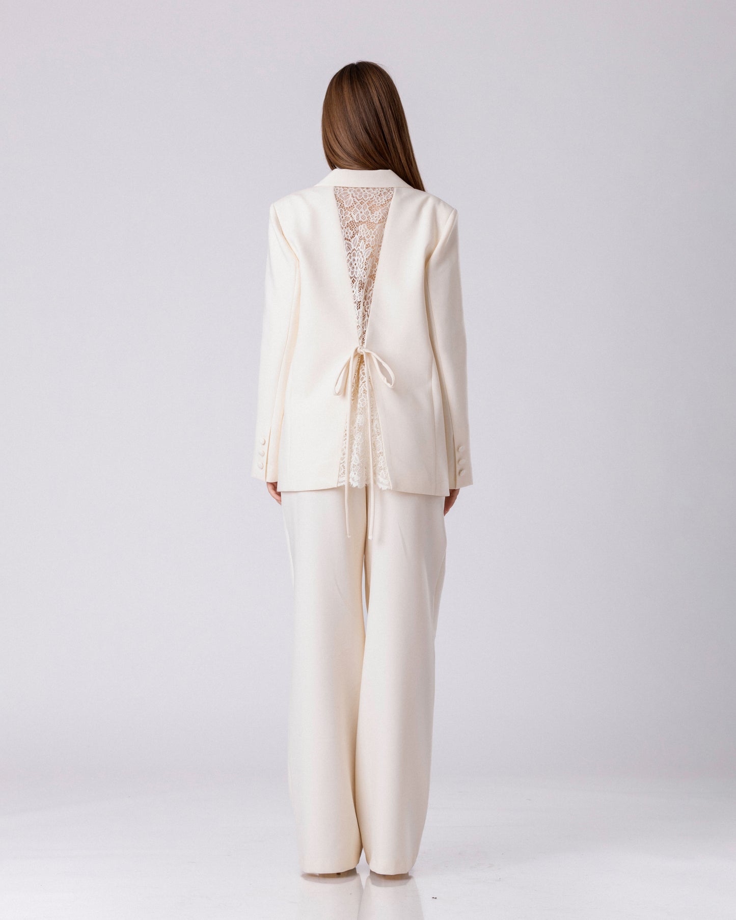 The Ivory Lace-Back Power Ensemble