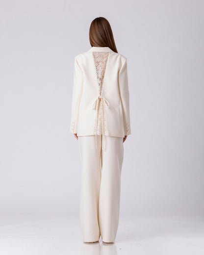 The Ivory Lace-Back Power Ensemble