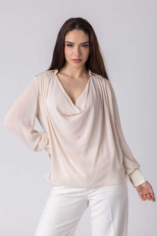 Averin Drape Blouse