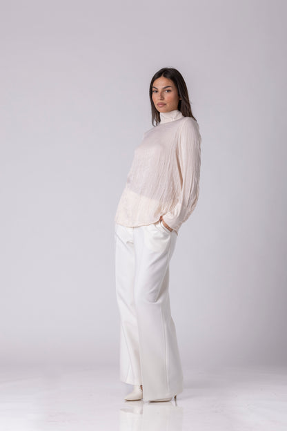 Blanca Bow Textured Blouse
