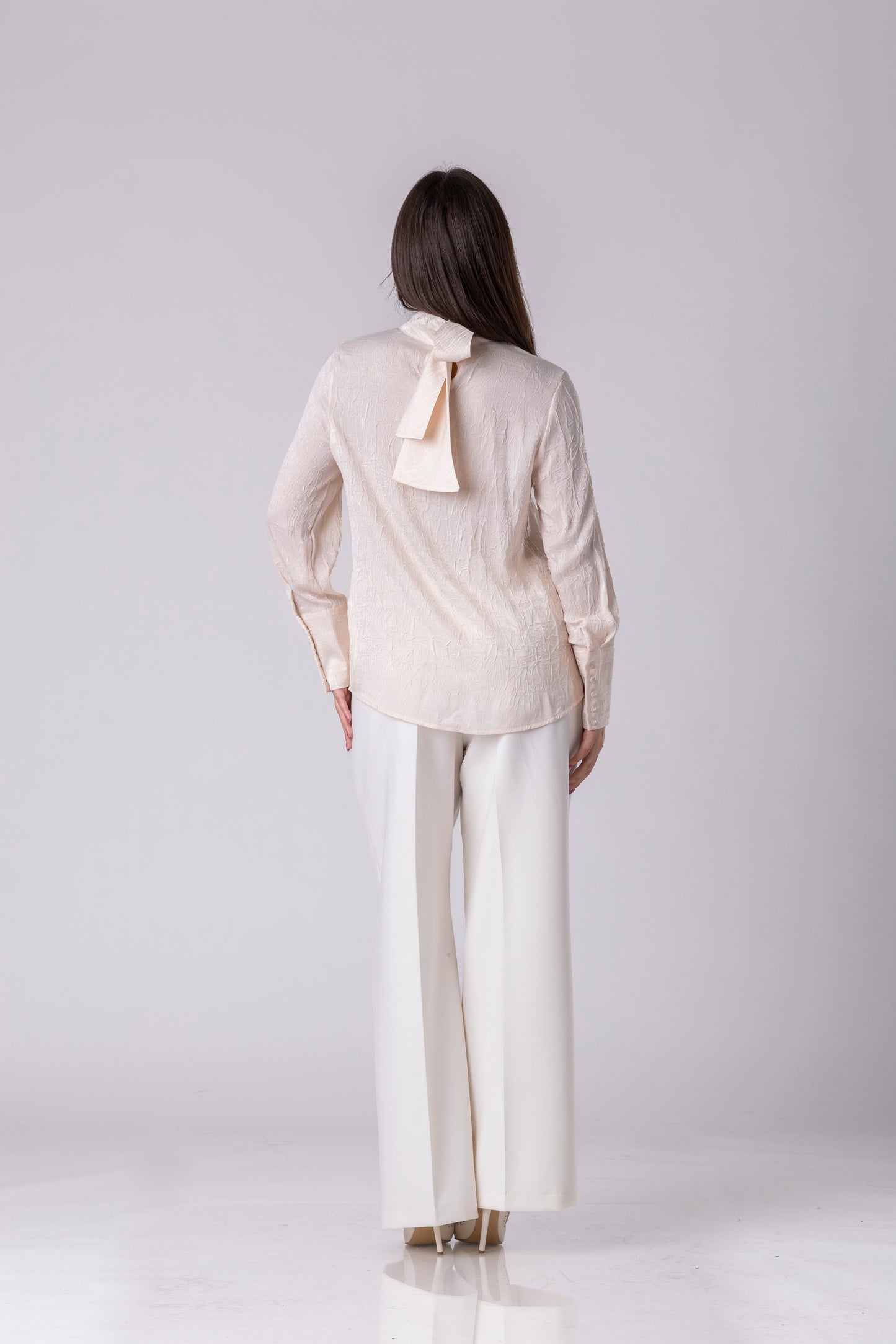 Blanca Bow Textured Blouse