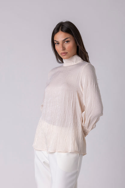 Blanca Bow Textured Blouse