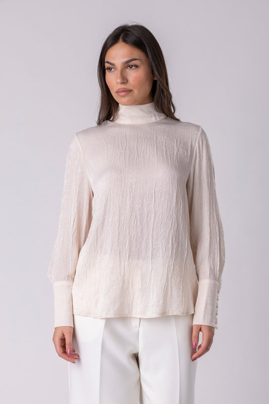 Blanca Bow Textured Blouse