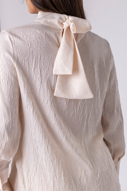 Blanca Bow Textured Blouse