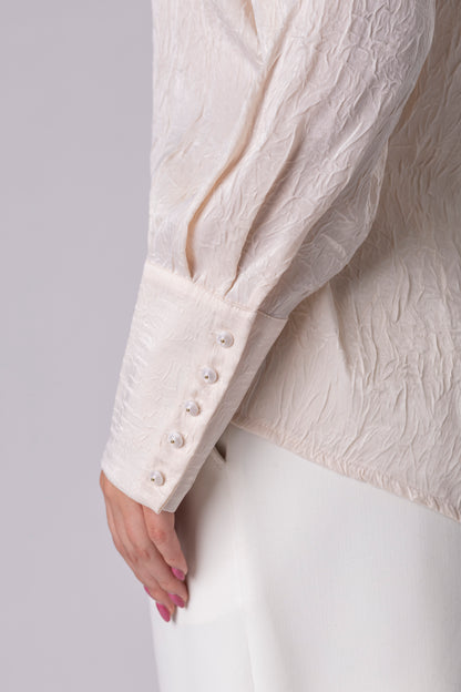 Blanca Bow Textured Blouse