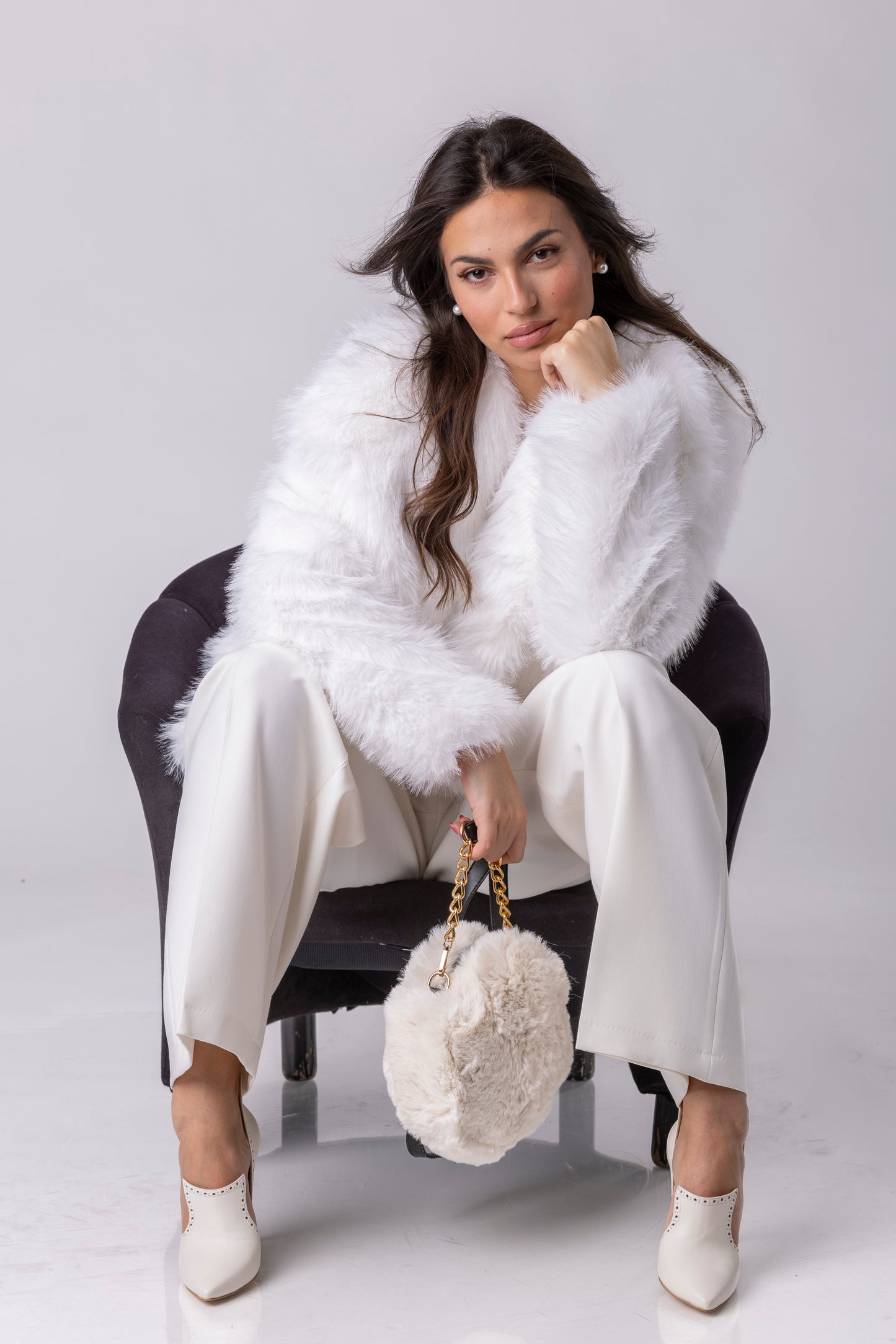 Sana Short Faux-Fur Coat