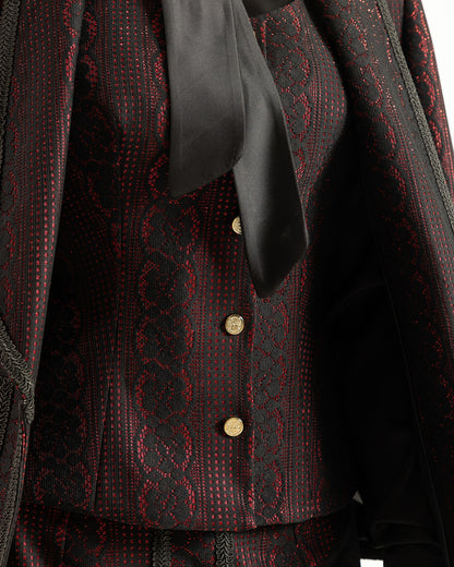 Refined Brocade Three Piece Set