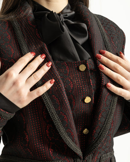 Refined Brocade Three Piece Set