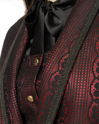 Refined Brocade Three Piece Set