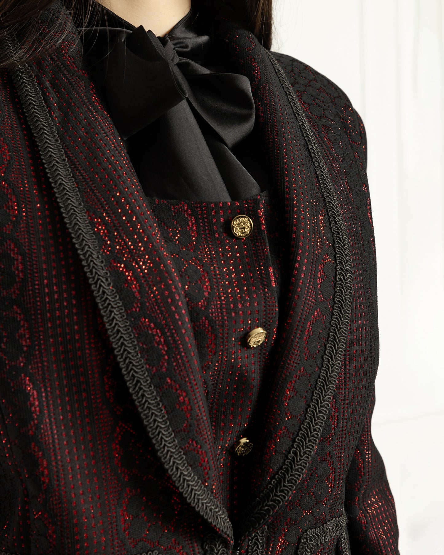 Refined Brocade Three Piece Set