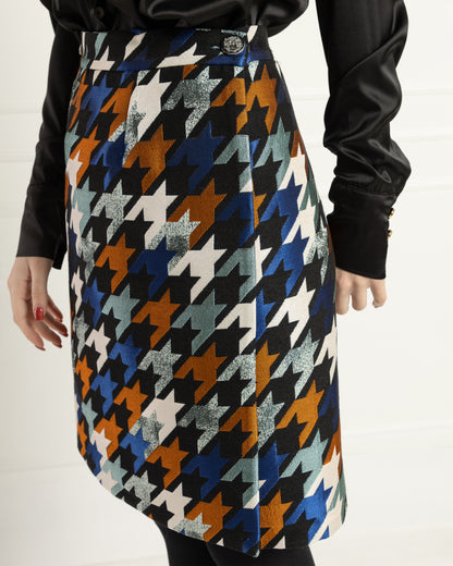 Houndstooth Elegance Skirt