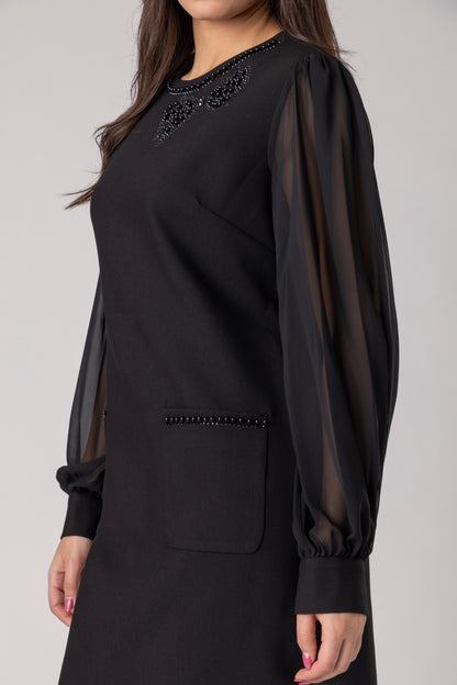 Norell Black Mini Dress