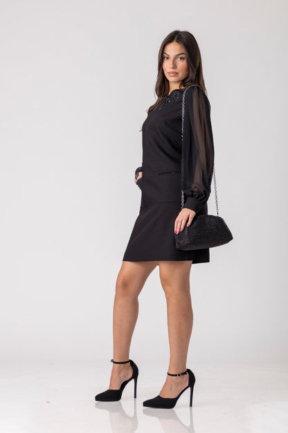 Norell Black Mini Dress