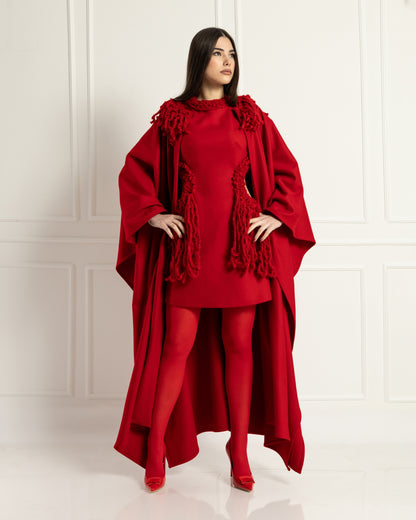 Chic Handcrafted Fringe Cape